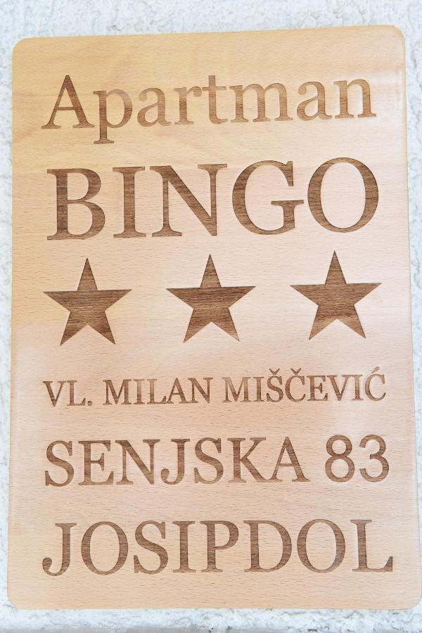 Apartman Bingo Josipdol Kültér fotó